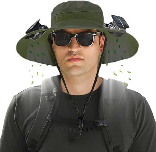 Outdoor sun hat with wide brim, integrated ventilation, UV protection, and chin strap Kalsten