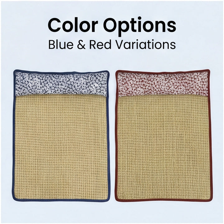Unisex nan cooling sisal sleeping mat with padded neck pillow for pets Kalsten