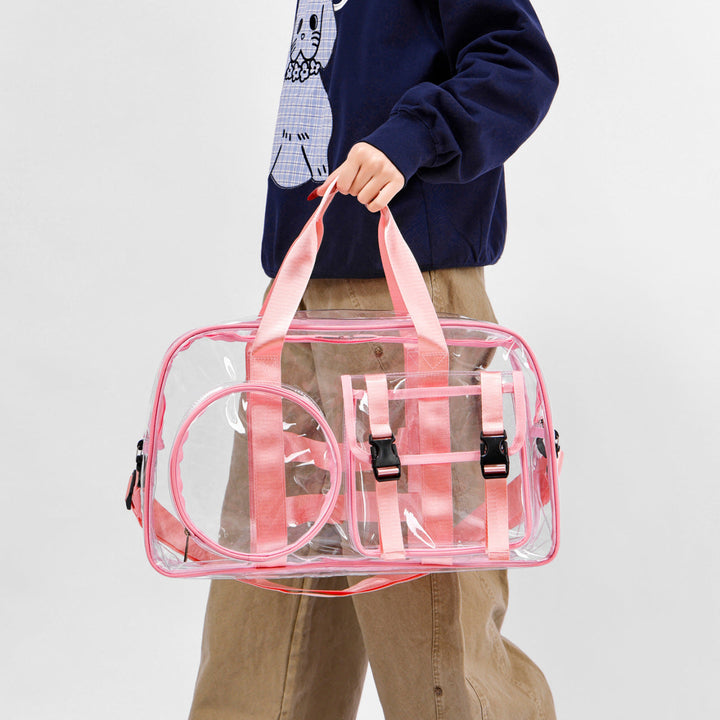 Transparent sports and travel bag with practical compartments Kalsten