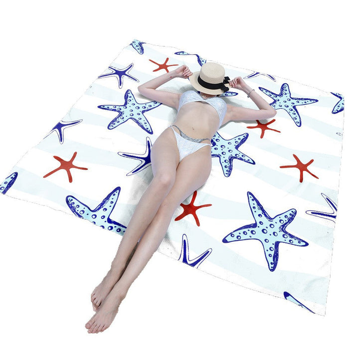 Beach blanket with sweet turtle motif Kalsten