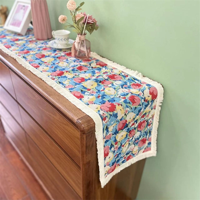 Elegant Floral Table Runner
