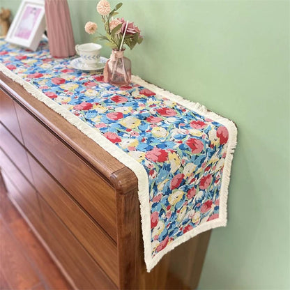 Elegant Floral Table Runner