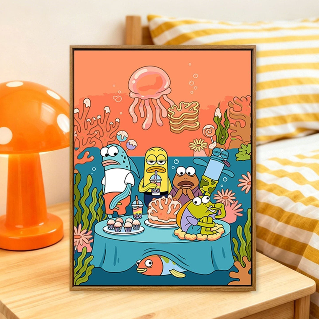 Cartoon Themed Art Print Kalsten