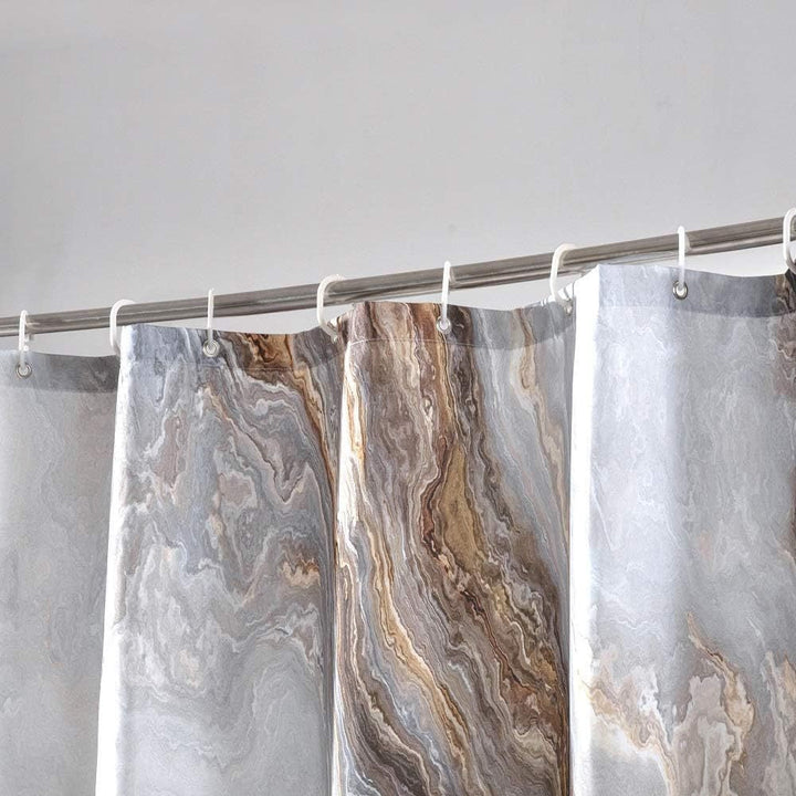 Artistic Marble Print Shower Curtain Kalsten