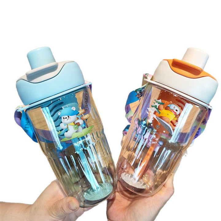 Ladies playful water bottle with removable straw Kalsten