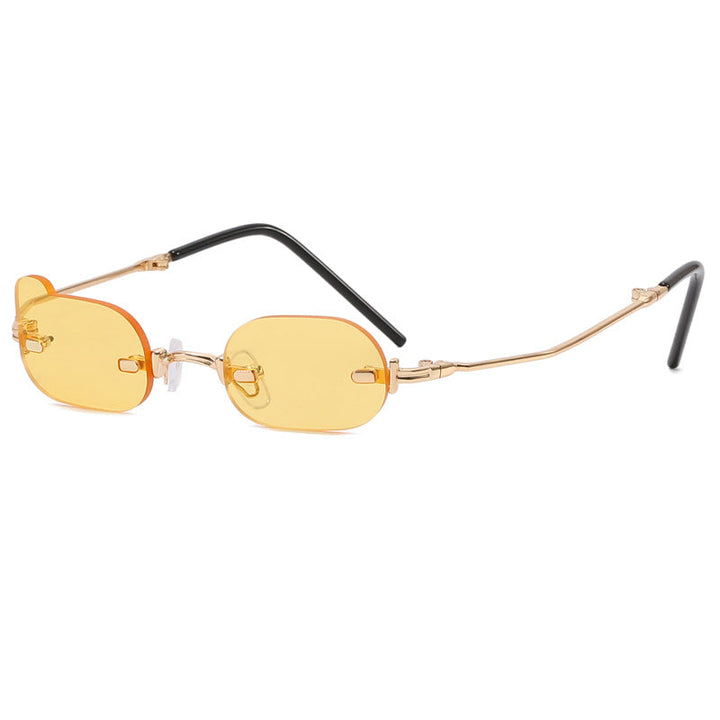 Ladies exclusive fashionable sunglasses with shiny metal frame Kalsten