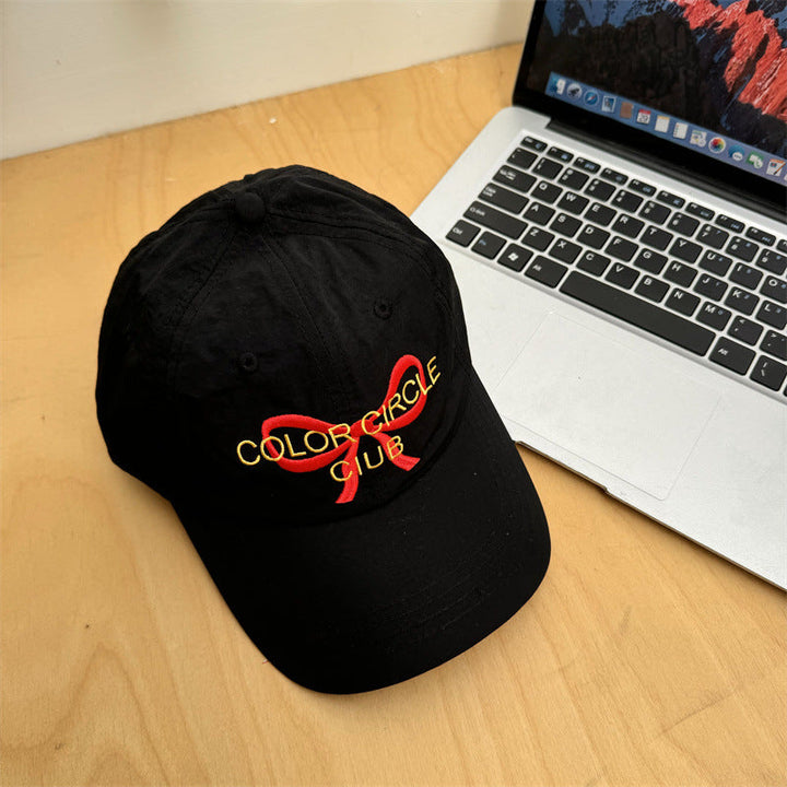 Women's Embroidered Bow-Detail Baseball Cap Kalsten
