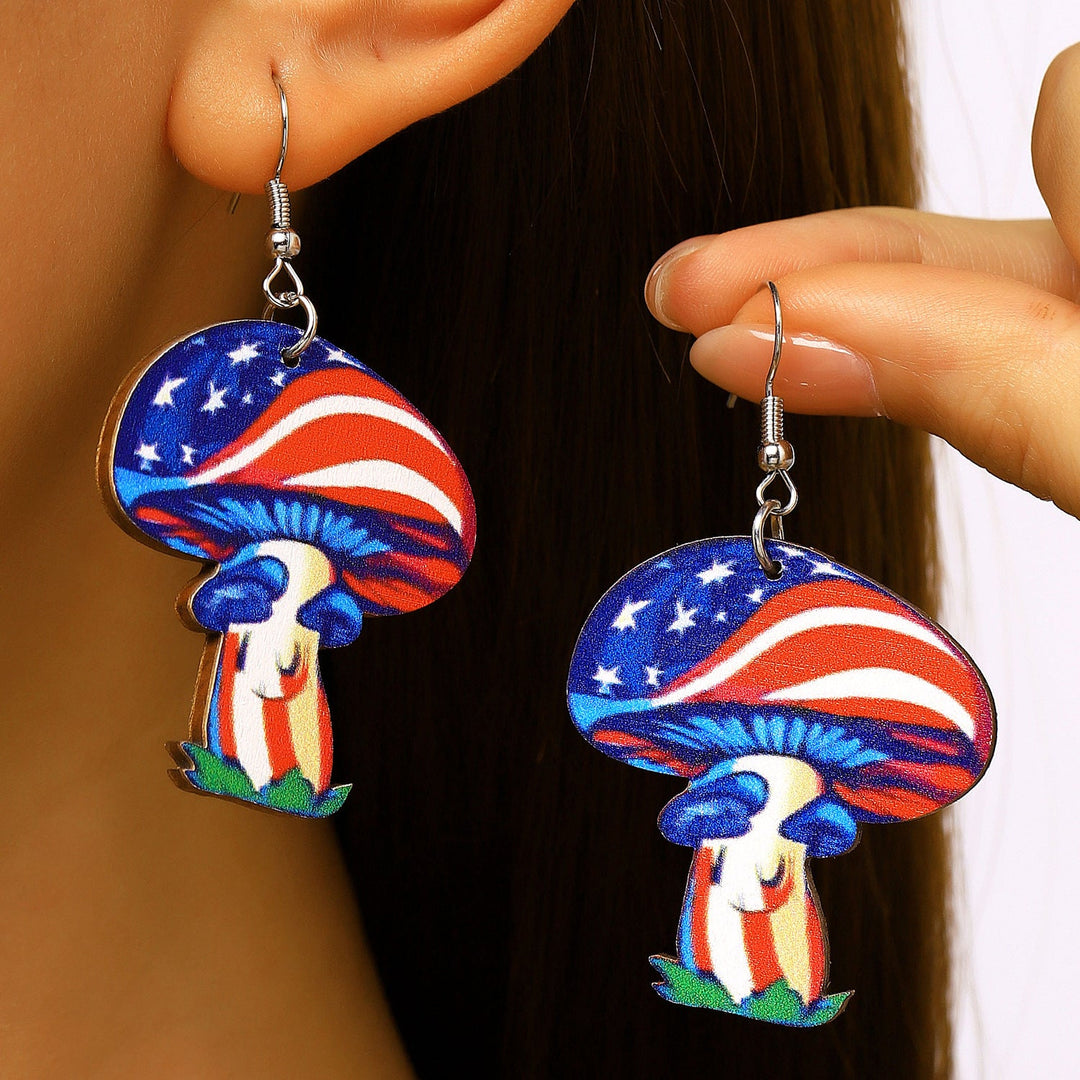 Women's unusual star-rose acrylic earrings with feather-light wearing comfort and fishhook closure Kalsten