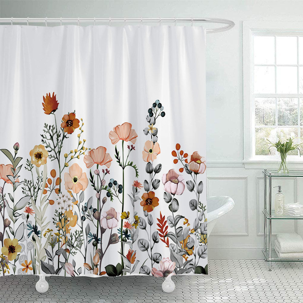 Botanical Illustration Shower Curtain Kalsten