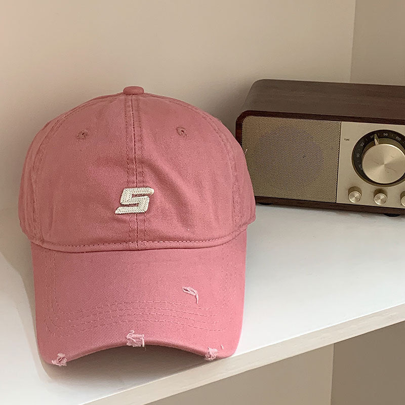 Men's Distressed Cotton Adjustable Baseball Cap Kalsten