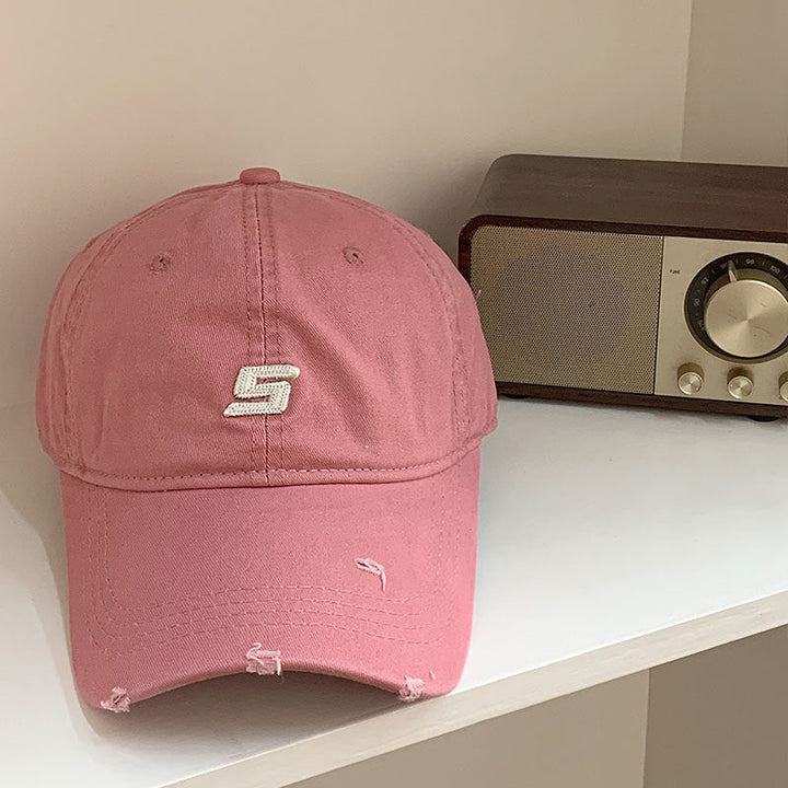 Men's Distressed Cotton Adjustable Baseball Cap Kalsten