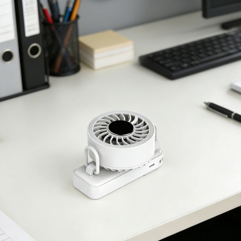 Ladies portable mini air circulator with temperature display Kalsten