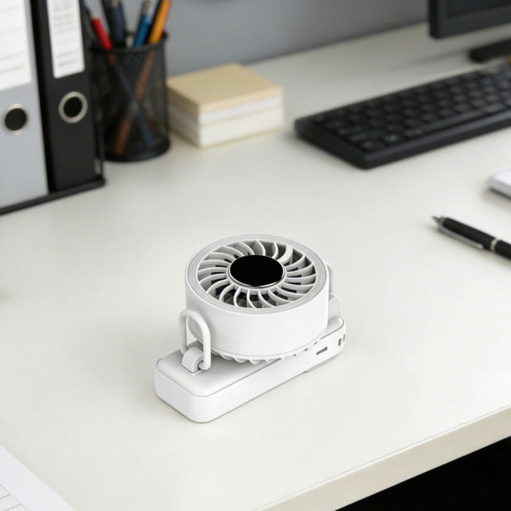 Ladies portable mini air circulator with temperature display Kalsten
