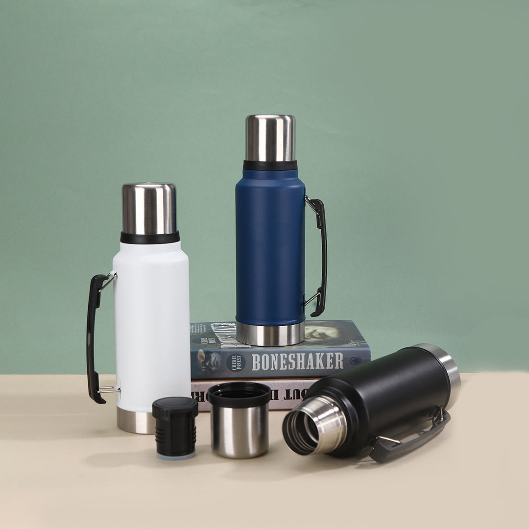Unisex Insulated Stainless Steel Water Bottle with Carrying Handle Kalsten