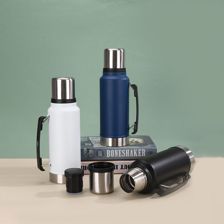 Unisex Insulated Stainless Steel Water Bottle with Carrying Handle Kalsten