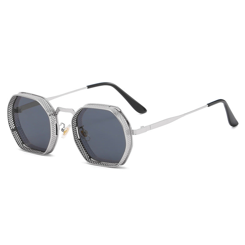 Women’s sunglasses with unique octagonal metal frame Kalsten