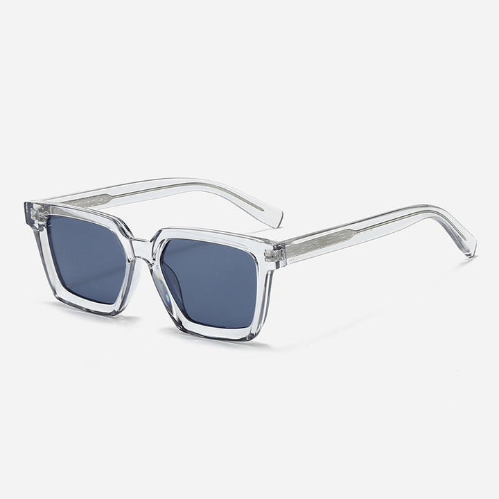 Women's square sunglasses with transparent frame and polarizing lenses Kalsten