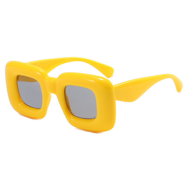Women rectangular sunglasses with wide frame and protective UV filter Kalsten
