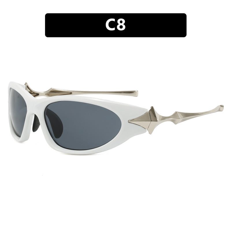 Women's futuristic sports sunglasses with ergonomic design Kalsten