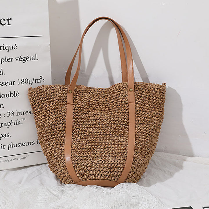 Large Braided Tote Bag with Adjustable Straps Kalsten