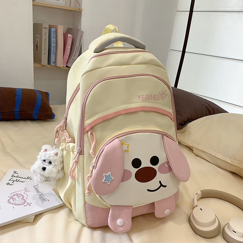 Cute Cartoon Dog-Design School Backpack