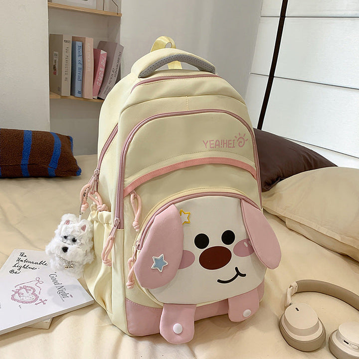 Cute Cartoon Dog-Design School Backpack