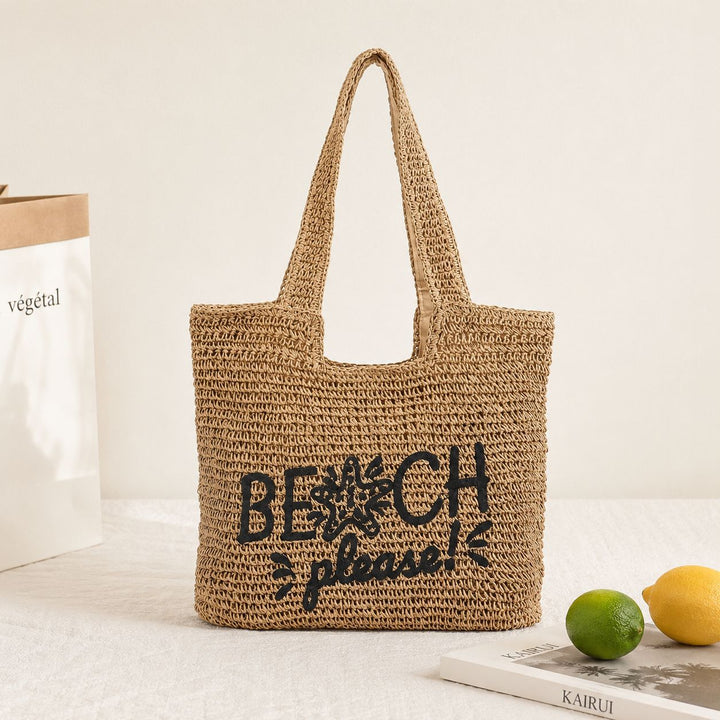 Leisure bag made of braided natural material Kalsten