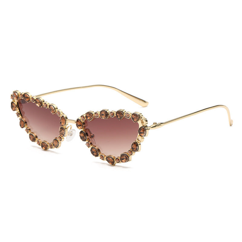 Ladies elegant Cat-Eye sunglasses with glamorous stone setting Kalsten