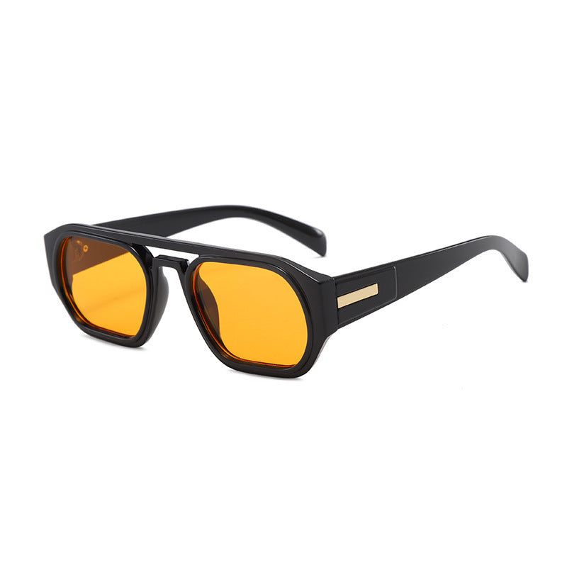 Women’s fashionable rectangular glasses with elegant metal accent Kalsten