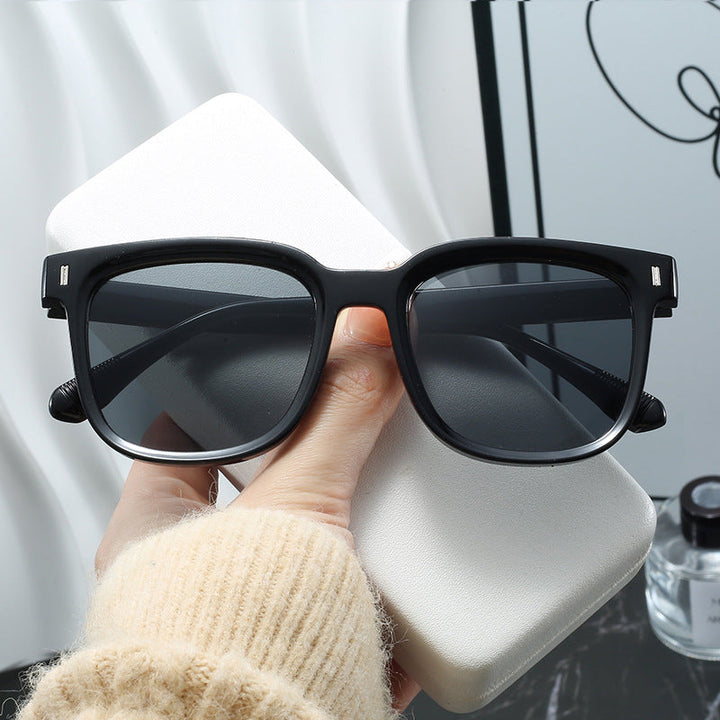Women Fashionable Square Sunglasses with Transparent Frame Kalsten