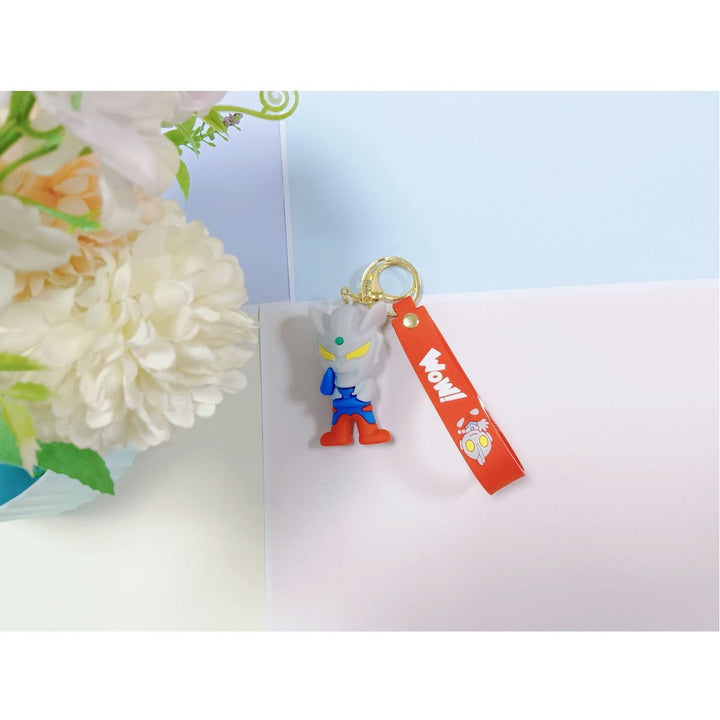 Unisex keychain made of flexible silicone with unique character design Kalsten