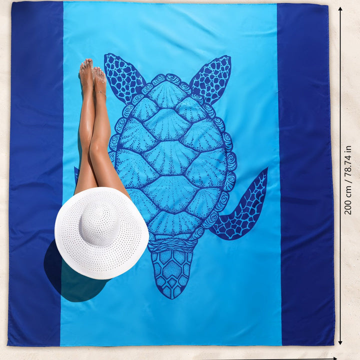 multifunctional beach towel with creative turtle design Kalsten