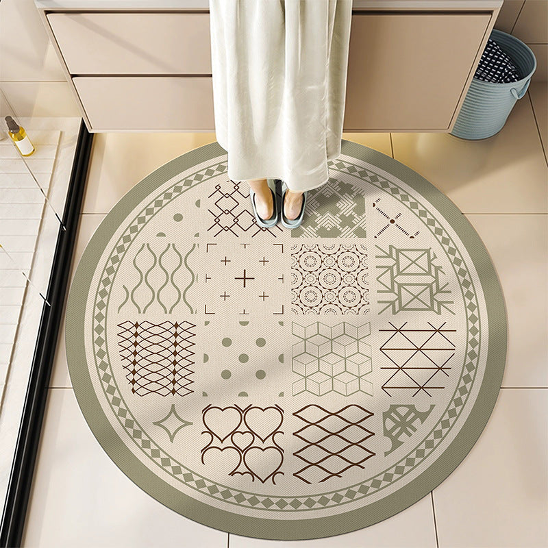 Round Decorative Bath Mat Kalsten