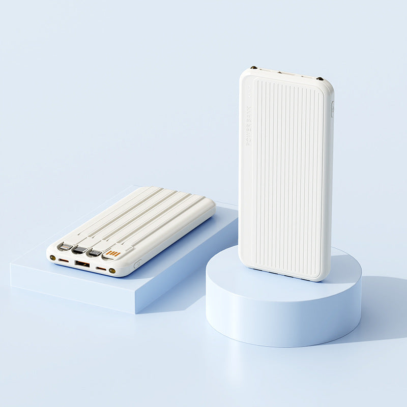 Powerbank with Integrated Charging Cables and High-Speed Charging Function Kalsten