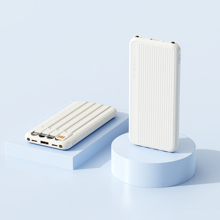 Powerbank with Integrated Charging Cables and High-Speed Charging Function Kalsten