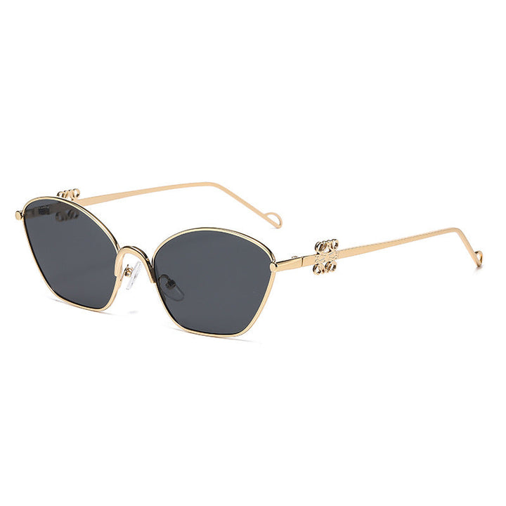 Women's fashionable Cat-Eye sunglasses with delicate metal frame Kalsten