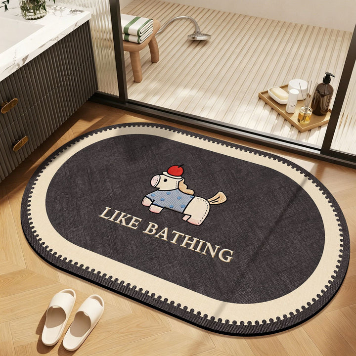 Playful Zoo-Themed Bathroom Mat Kalsten
