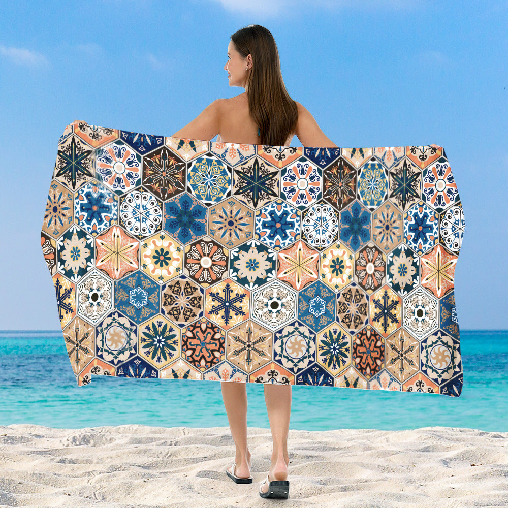 Beach towel with exclusive geometric pattern Kalsten