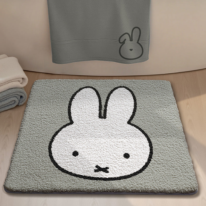 Cute Cartoon Bunny Bath Mat Kalsten
