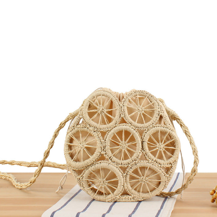 Round basket bag with unmistakable design Kalsten