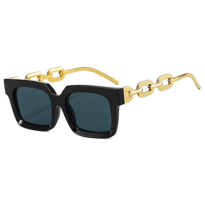 Women’s fashionable square sunglasses with luxurious chain details Kalsten