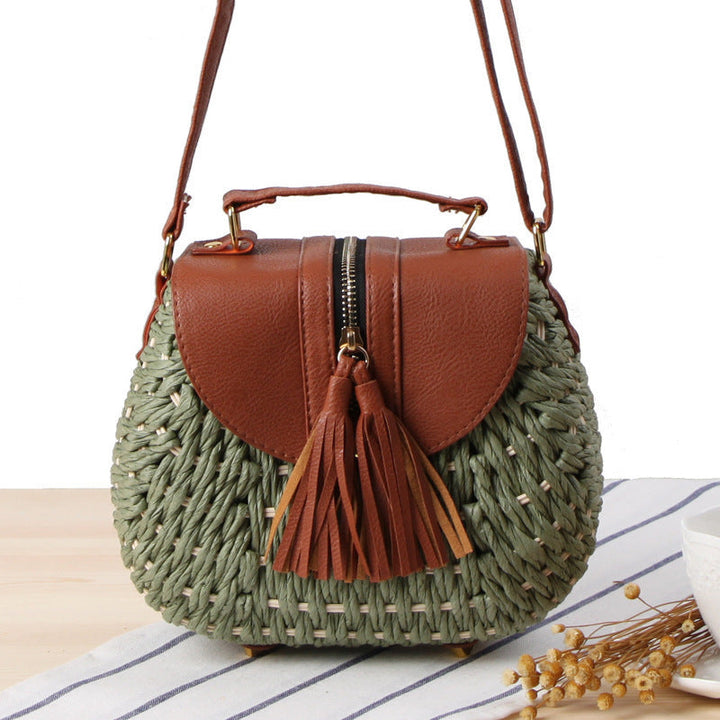 Handbag with Unique Woven Design and Elegant Flap Kalsten
