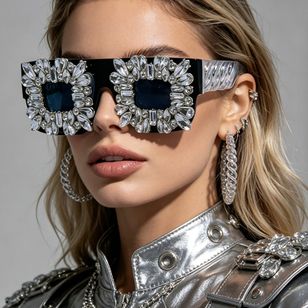 Women's sunglasses in vintage design with sparkling crystal embellishments Kalsten