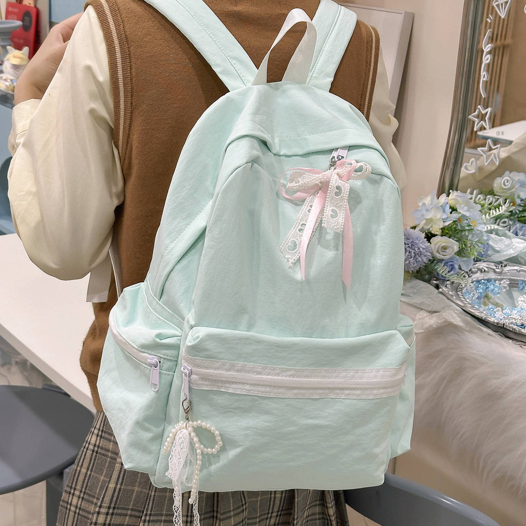 Decorative Bow-Detail Backpack Kalsten