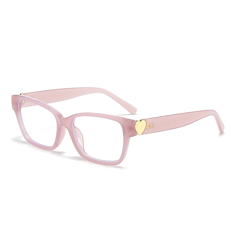 Women's fashionable square sunglasses with heart accents Kalsten