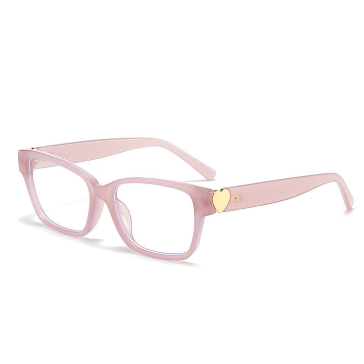 Women's fashionable square sunglasses with heart accents Kalsten
