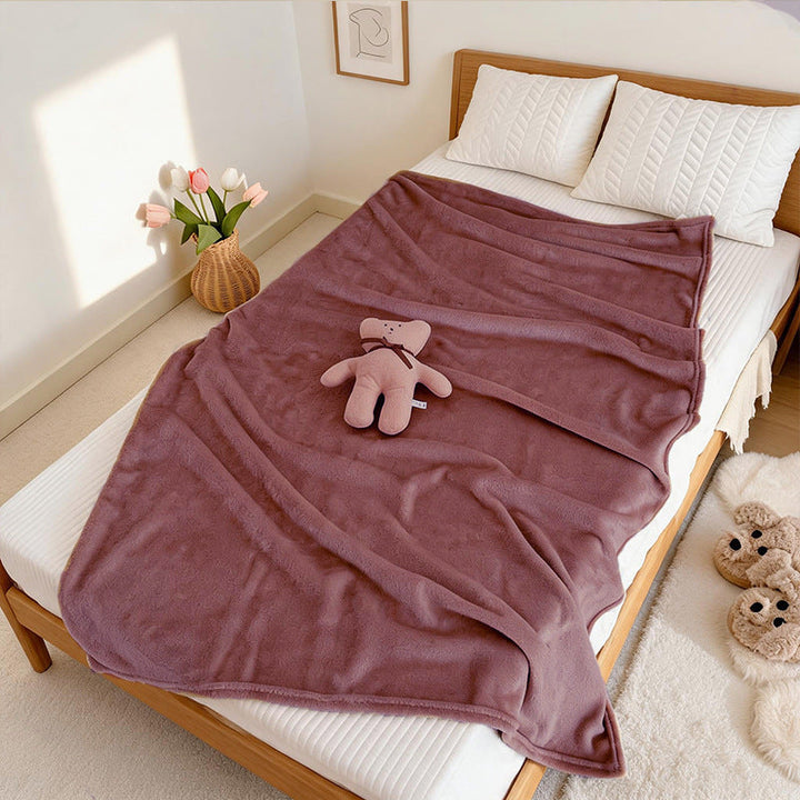 Ladies Cozy Microfiber Throw Blanket Kalsten