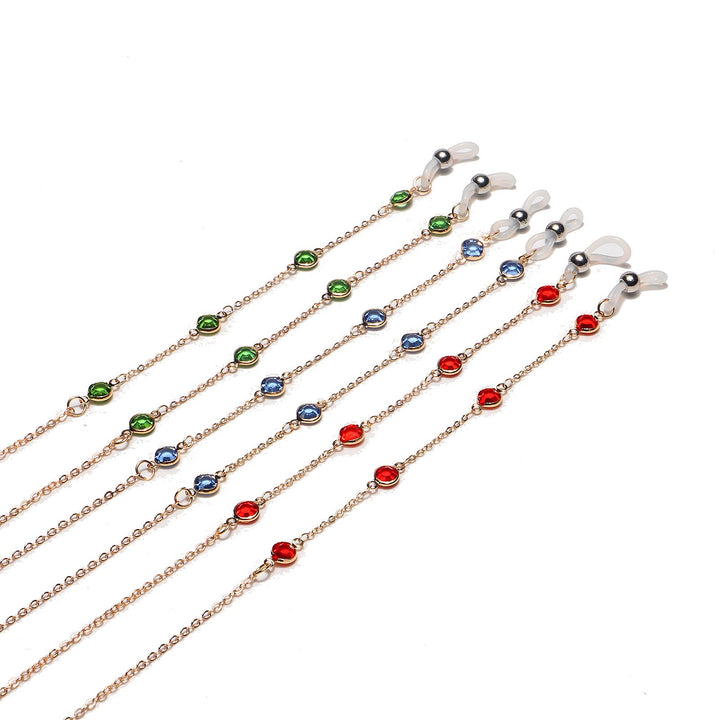 Elegant Gemstone Eyewear Chain Kalsten