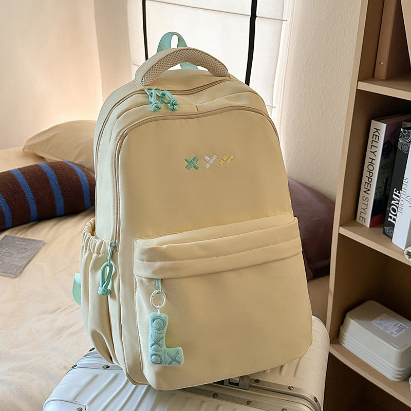 Playful Multi-Compartment School Backpack