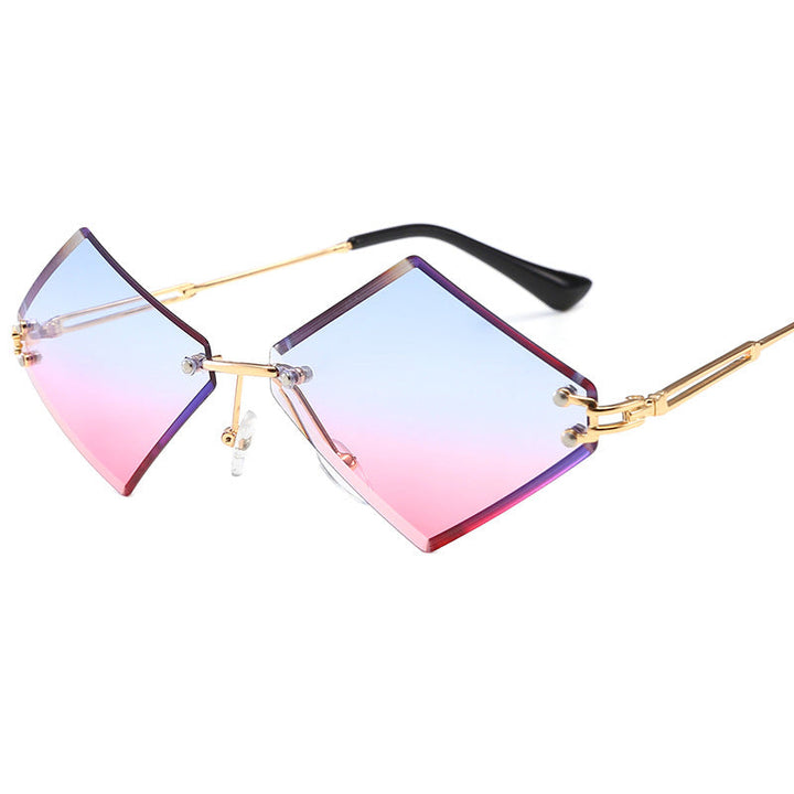 Ladies fashionable geometric sunglasses with mirrored lenses Kalsten